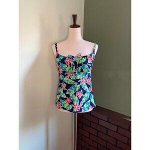 8 Lands End Tankini Swim Top‎ J05 73